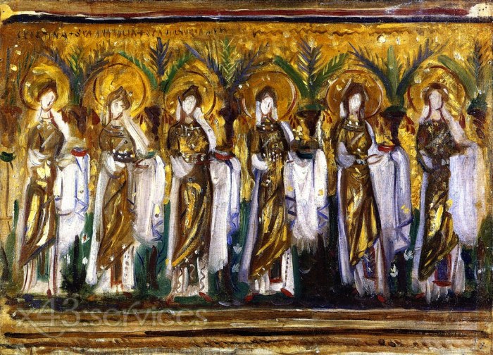 John Singer Sargent - Mosaiken in Sant Apollinare Nuovo - Mosaics in Sant Apollinare Nuovo